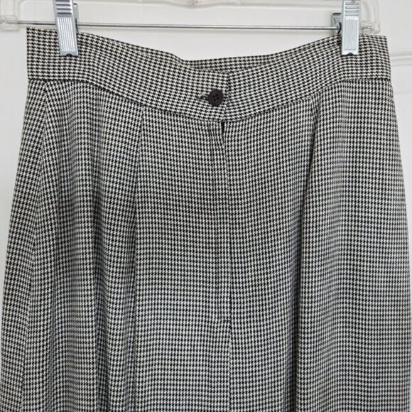 Like NEW Classic Black/White Houndstooth Skirt Size 10 Made in USA - Picture 3 of 10
